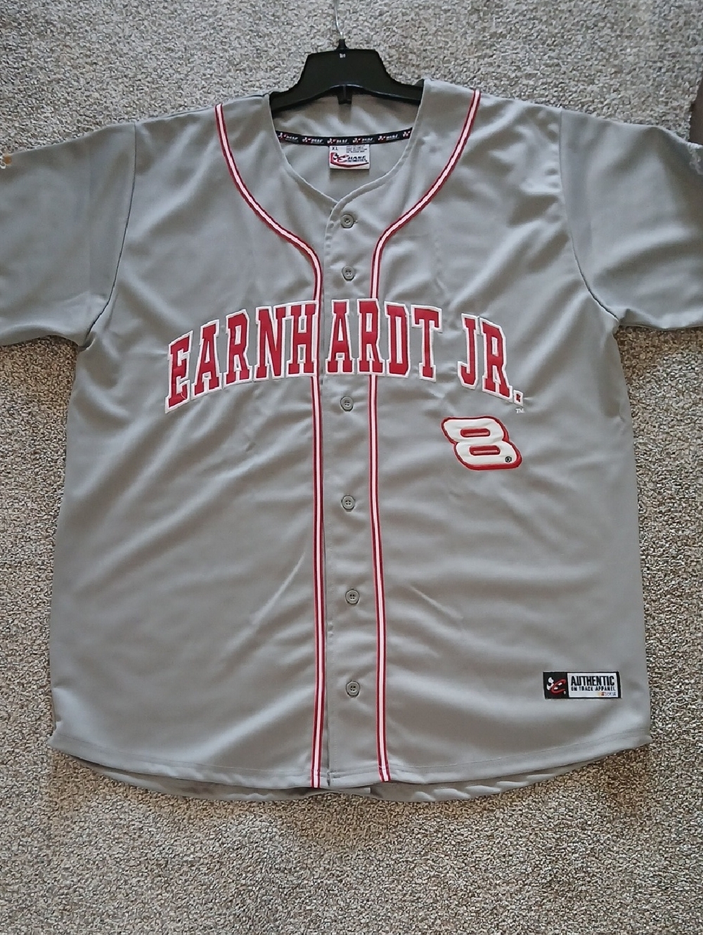 🛑Earnhardt Jr NASCAR Baseball Jersey XL Budweiser Beer
